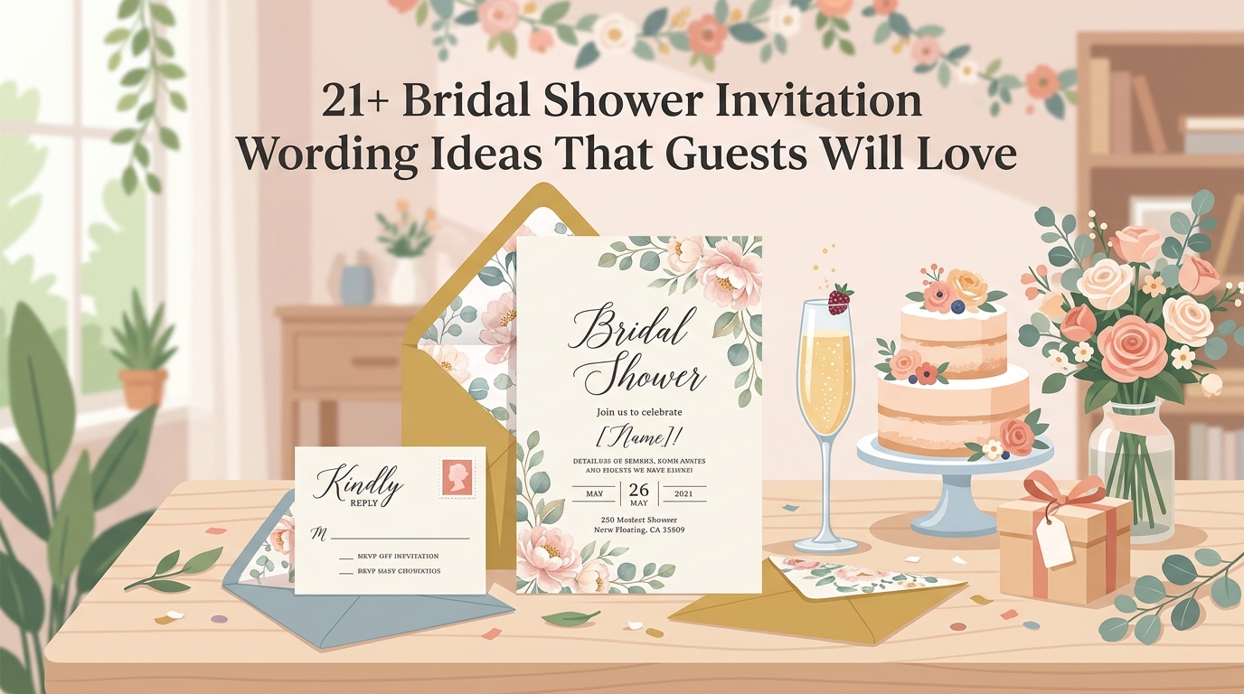 21+ Bridal Shower Invitation Wording Ideas That Guests Will Love