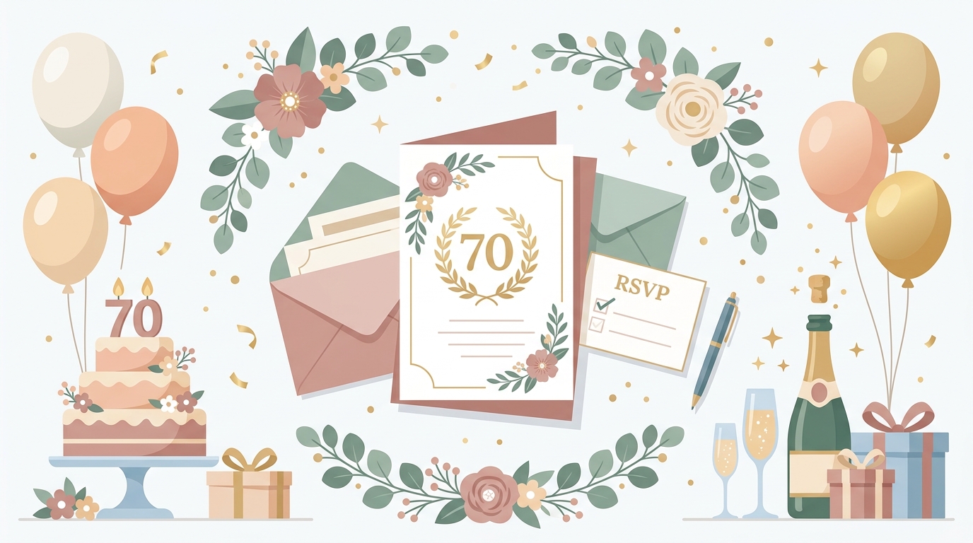 70th Birthday Invitation Wording: 15 Heartfelt Examples to Celebrate