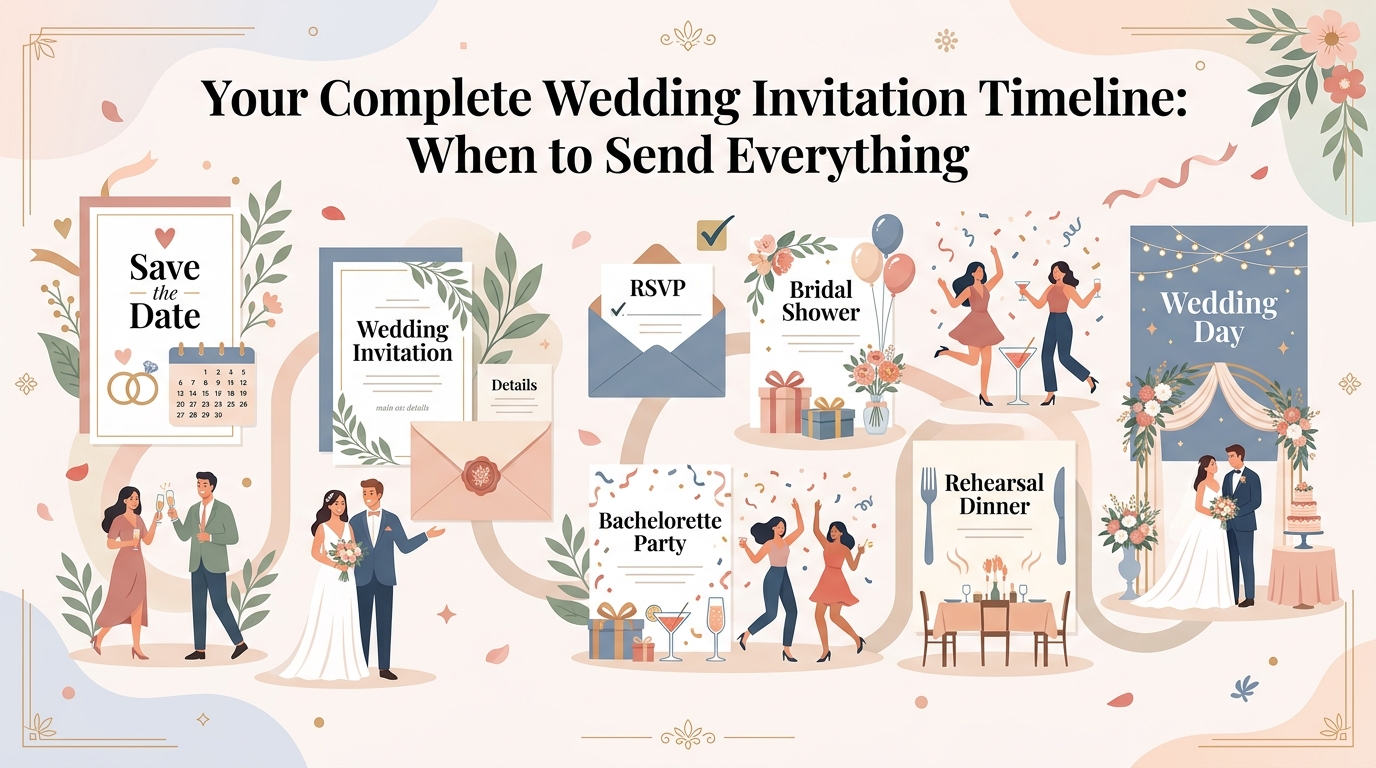 Your Complete Wedding Invitation Timeline: When to Send Everything